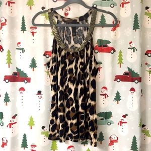 INC brand leopard print tank